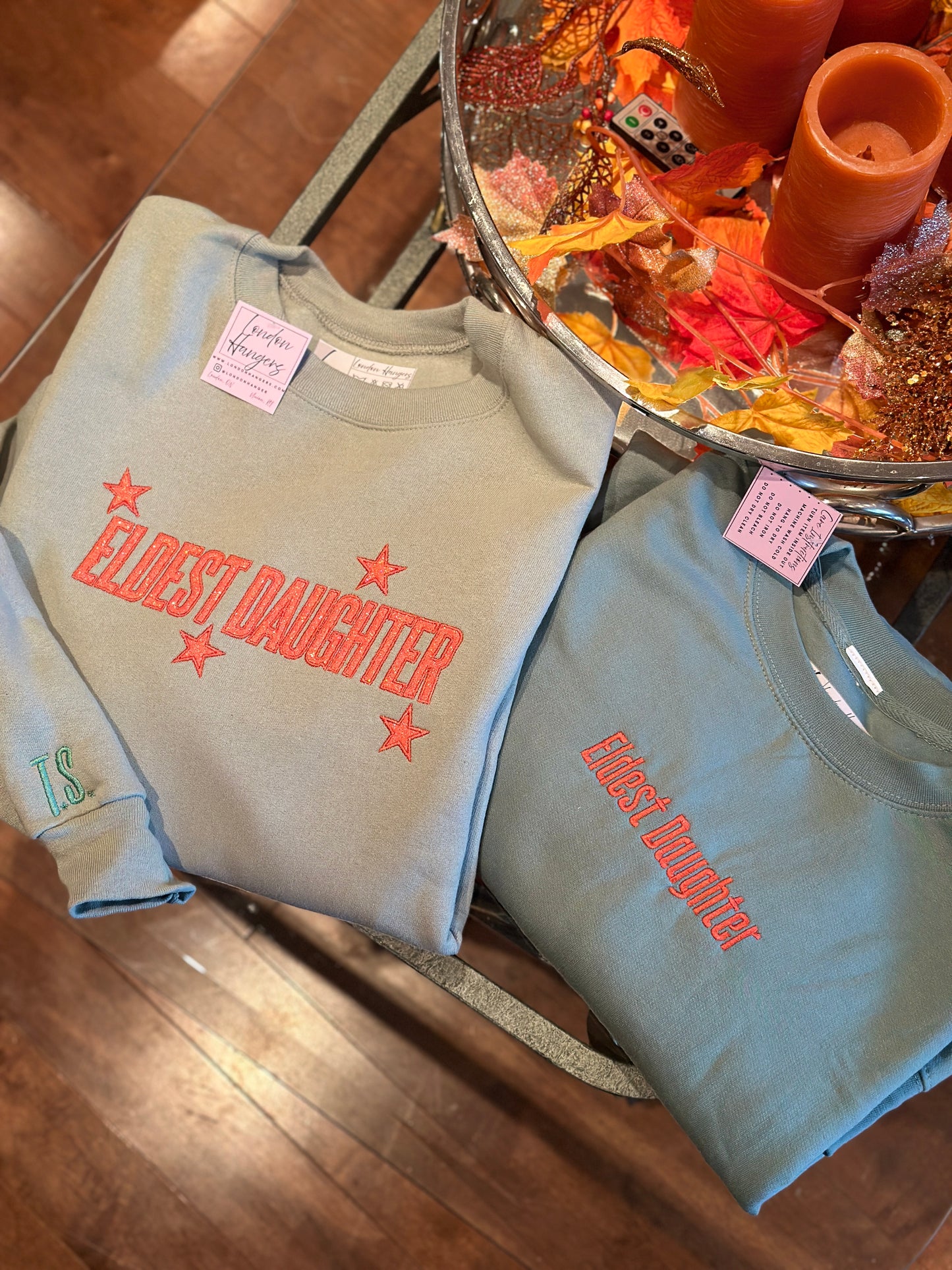 TS Glitter Eldest daughter with sleeve shirt sweatshirt
