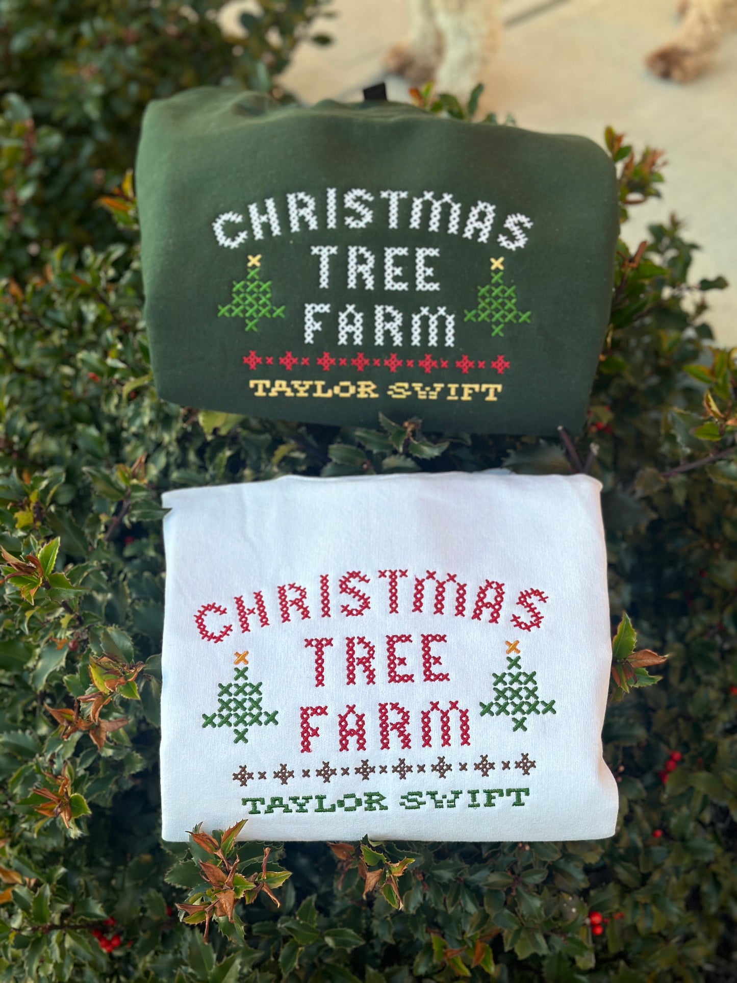 Christmas Tree Farm TS Embroidered Sweatshirt