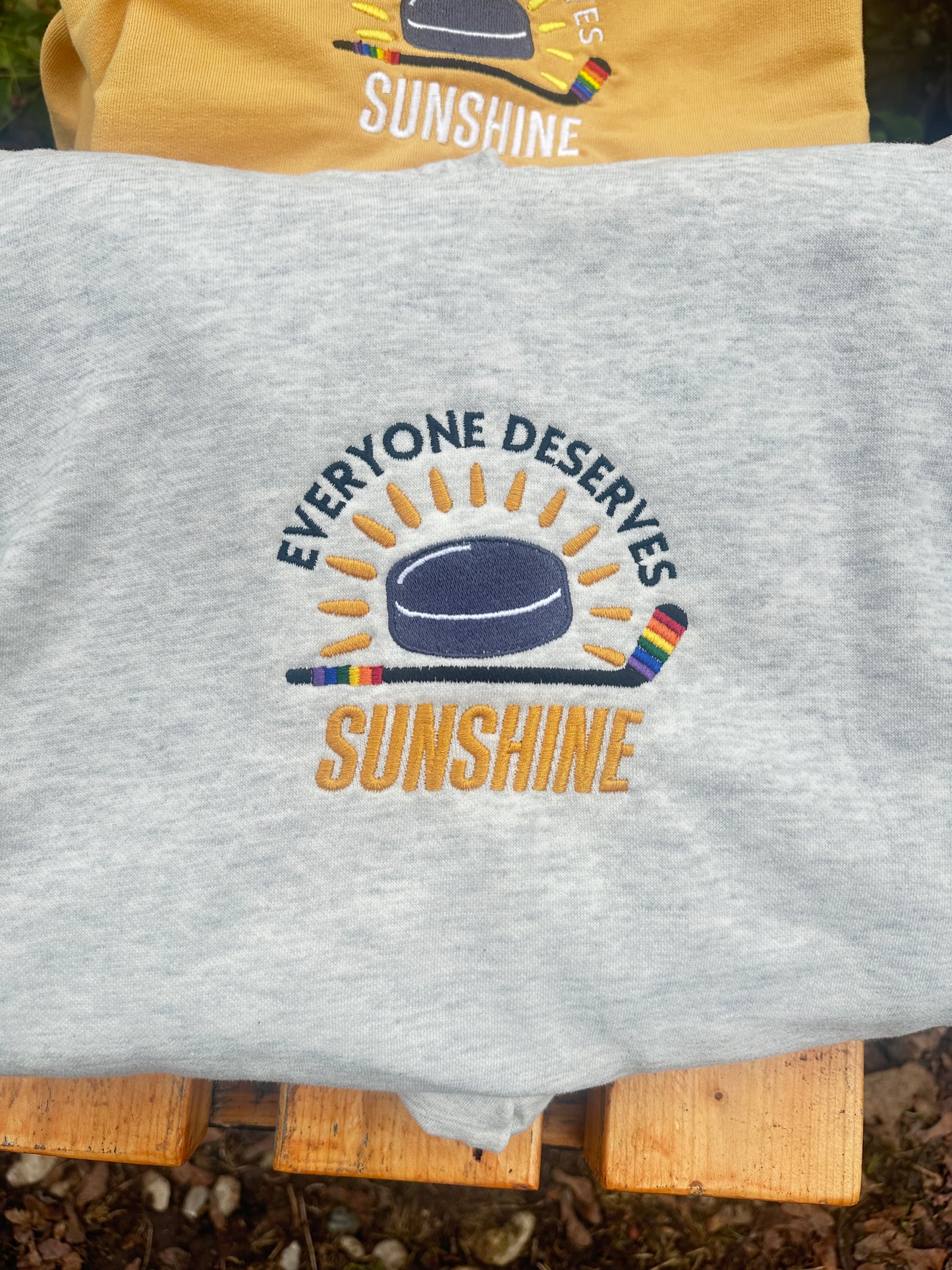 Everyone Deserves Sunshine embroidered top