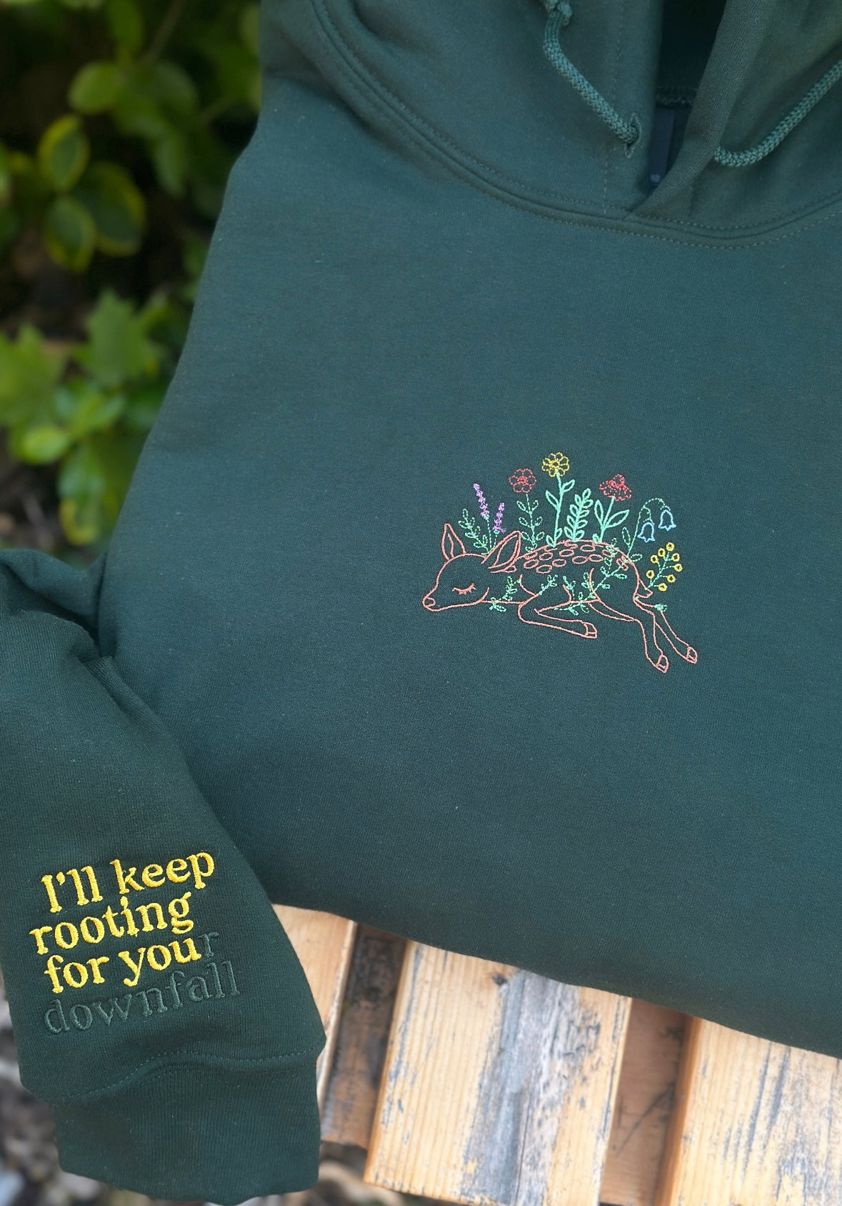 Noah Kahan Road Kill Fawn embroidered top