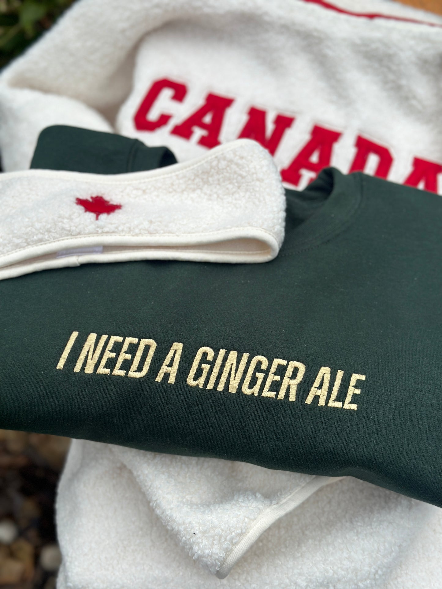 I need a ginger ale embroidered shirt