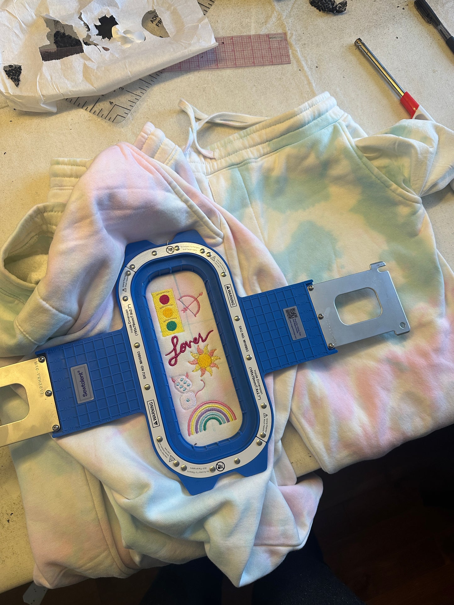 TS Lover Era embroidered top and pants
