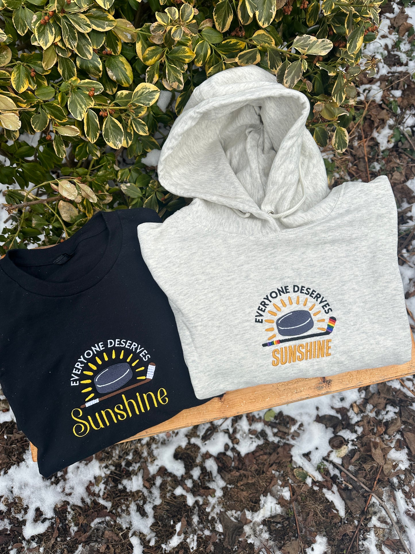 T SHIRT Everyone Deserves Sunshine Embroidered shirt