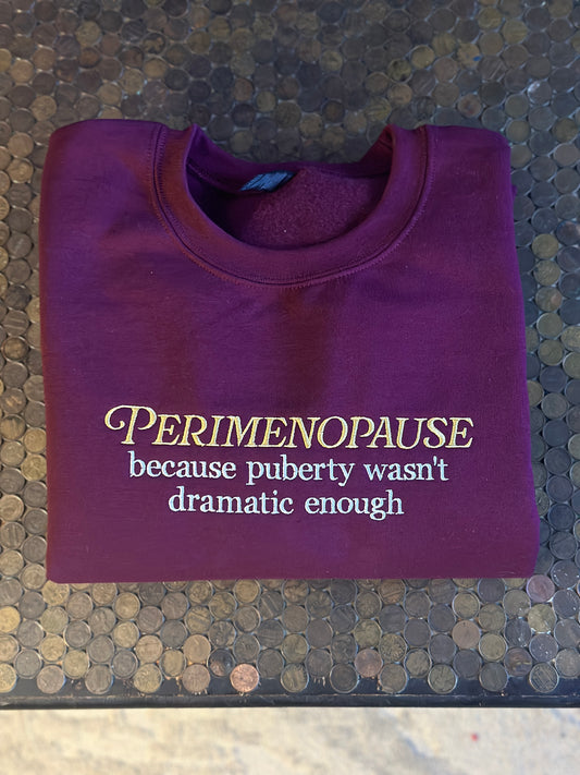 Perimenopause embroidered top