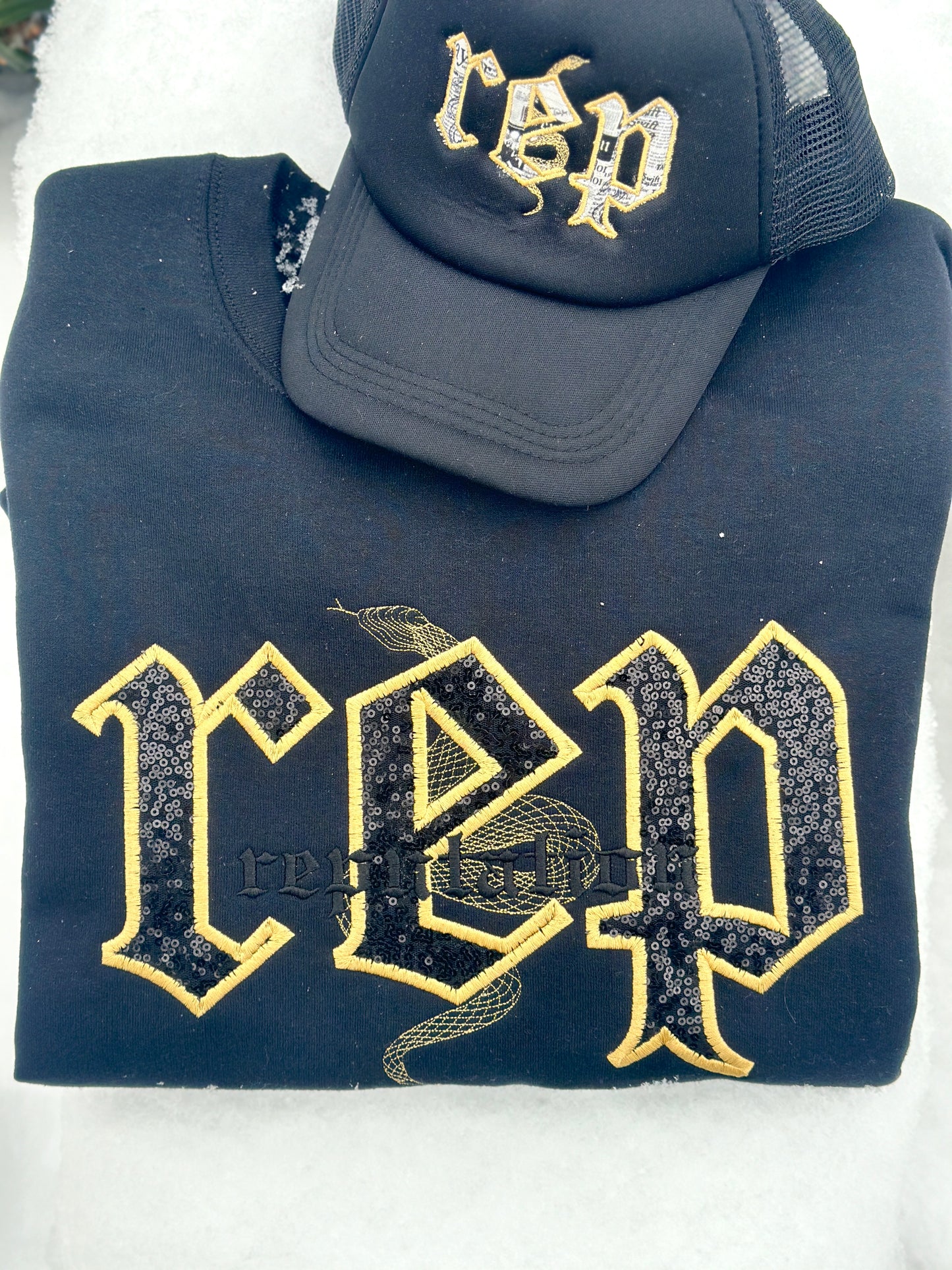 Full Sized Rep Sequin reputation embroidered top