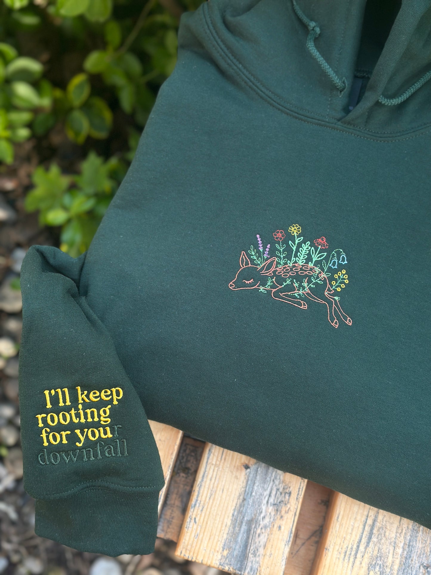 Noah Kahan Road Kill Fawn embroidered top