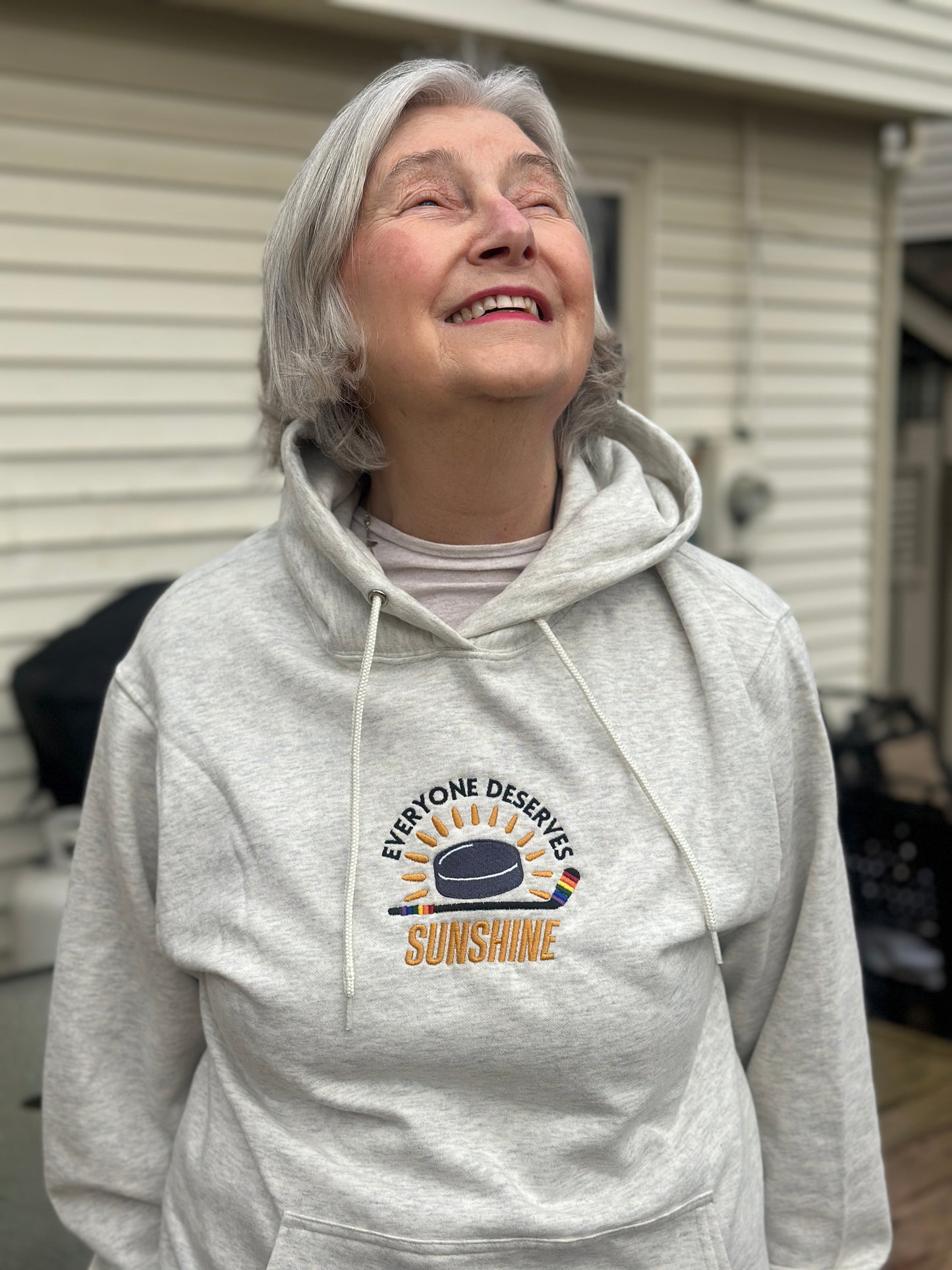 Everyone Deserves Sunshine embroidered top