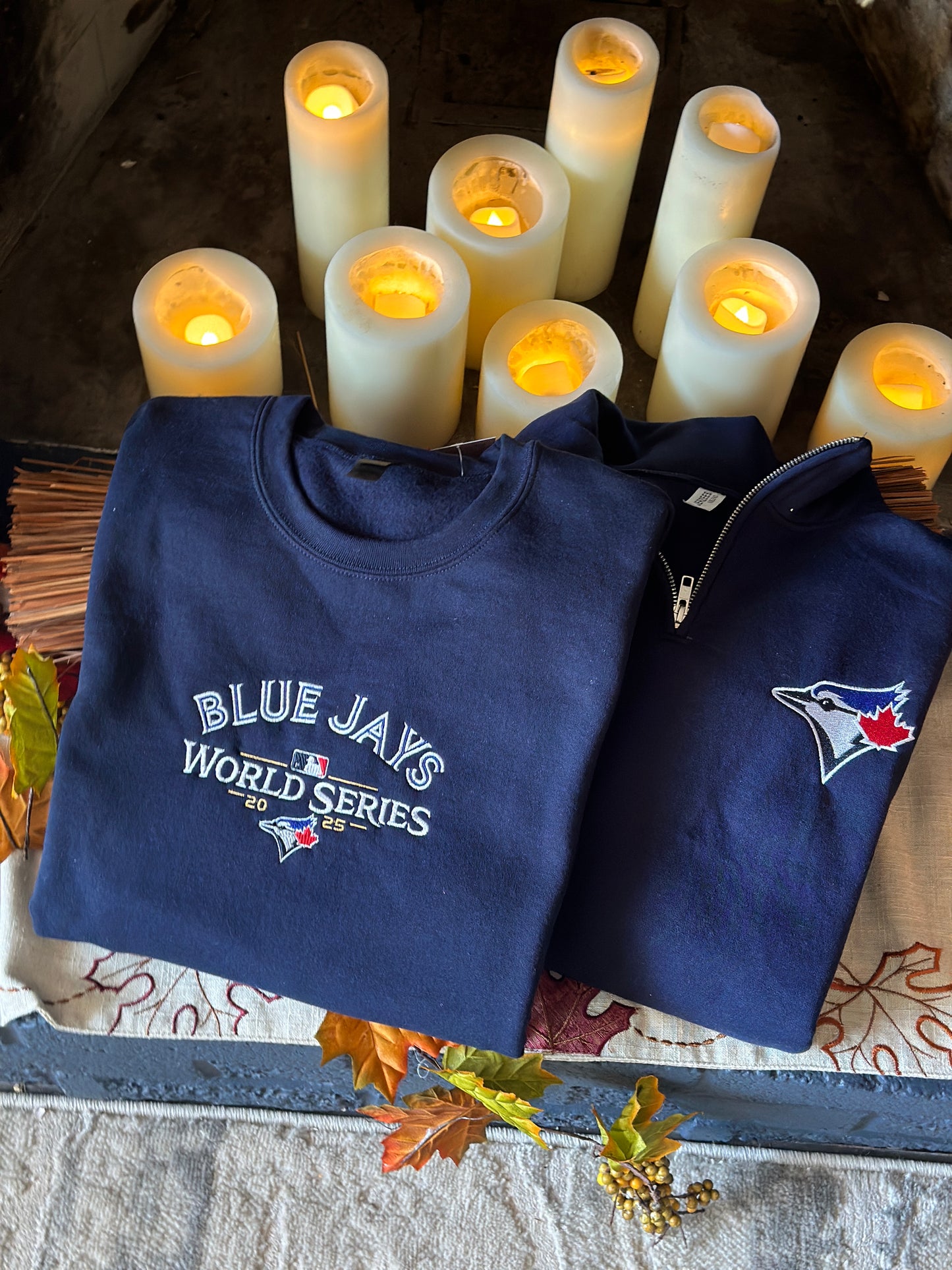 Toronto Blue Jays World Series embroidered sweatshirt