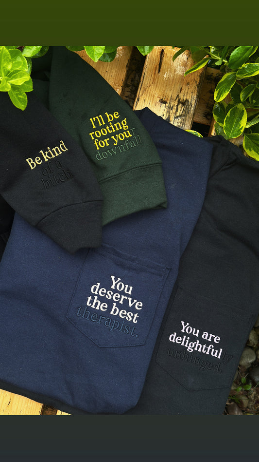 Hide a feeling embroidered tops