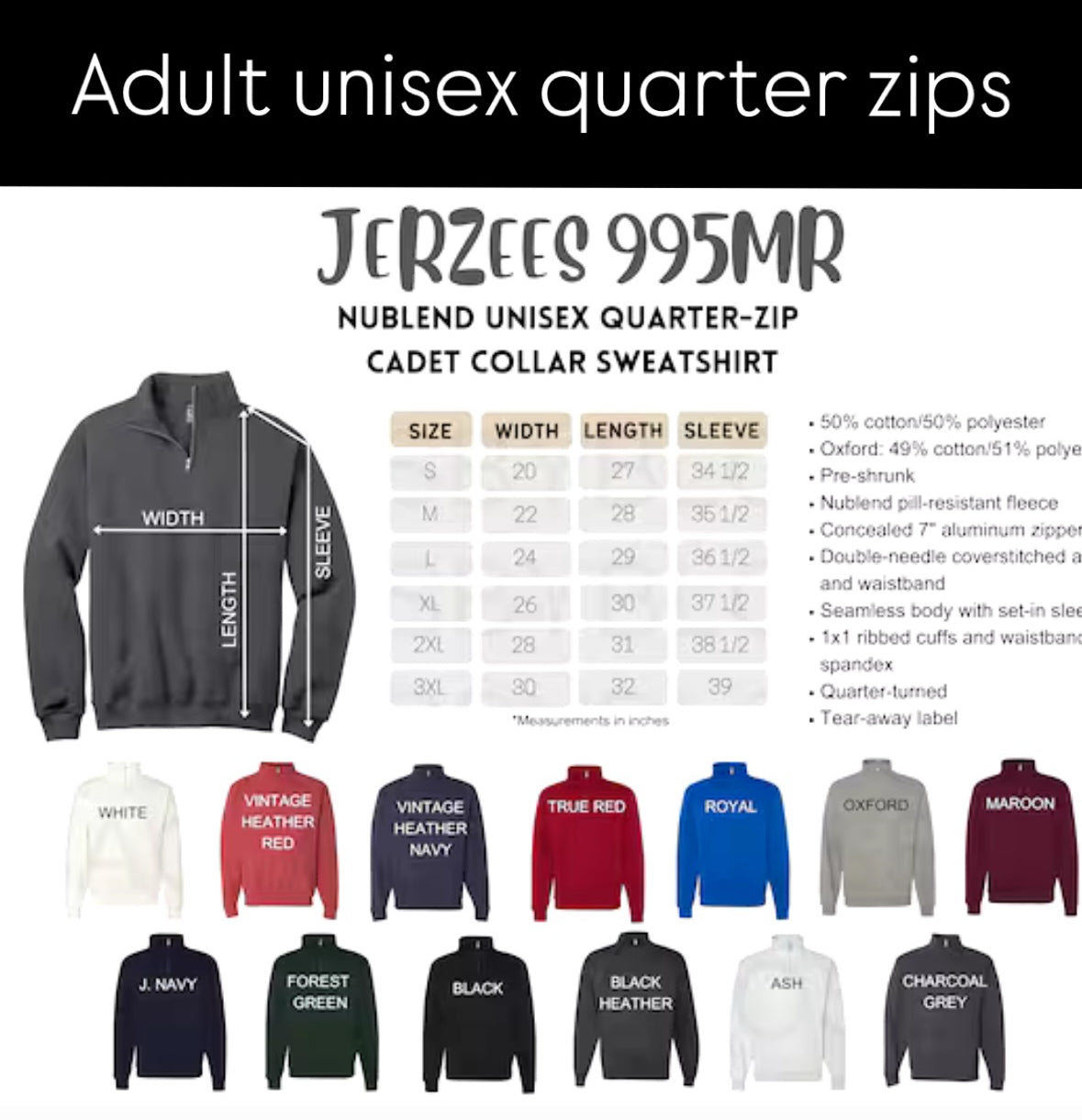 Boring Canadian quarter zip embroidered shirt