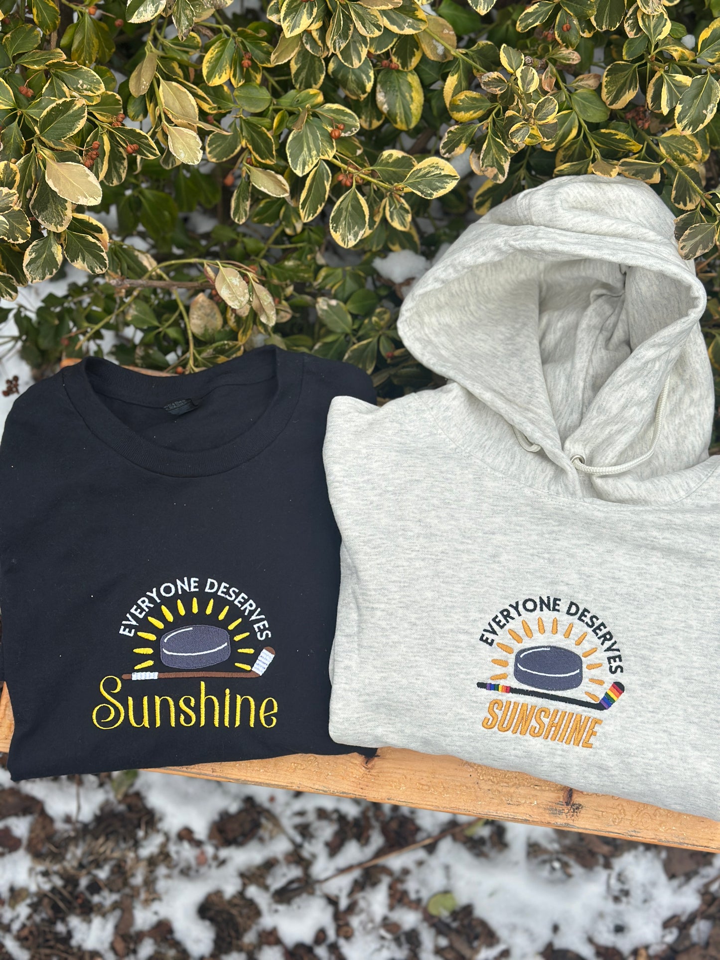 T SHIRT Everyone Deserves Sunshine Embroidered shirt