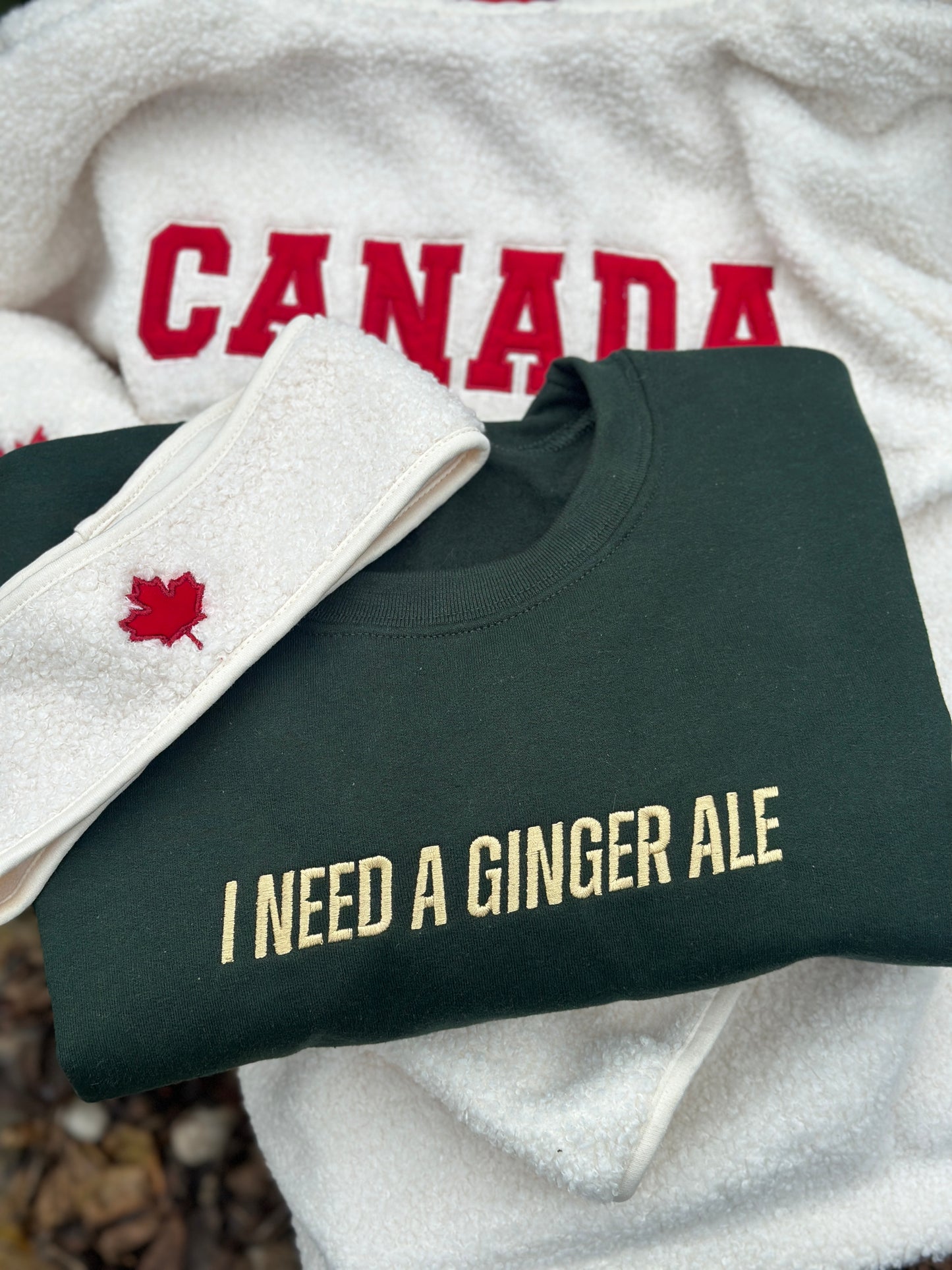 Sherpa Canada leaf ear warmer head band