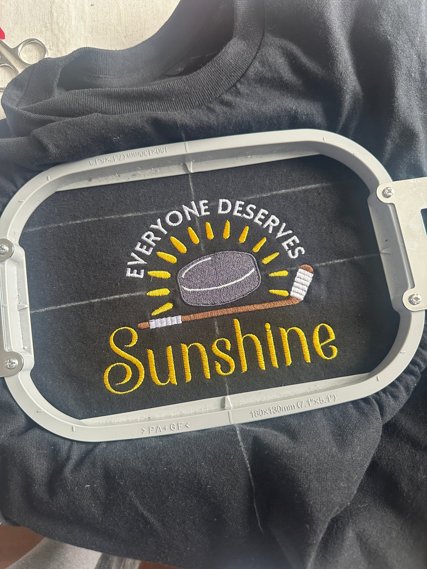 T SHIRT Everyone Deserves Sunshine Embroidered shirt