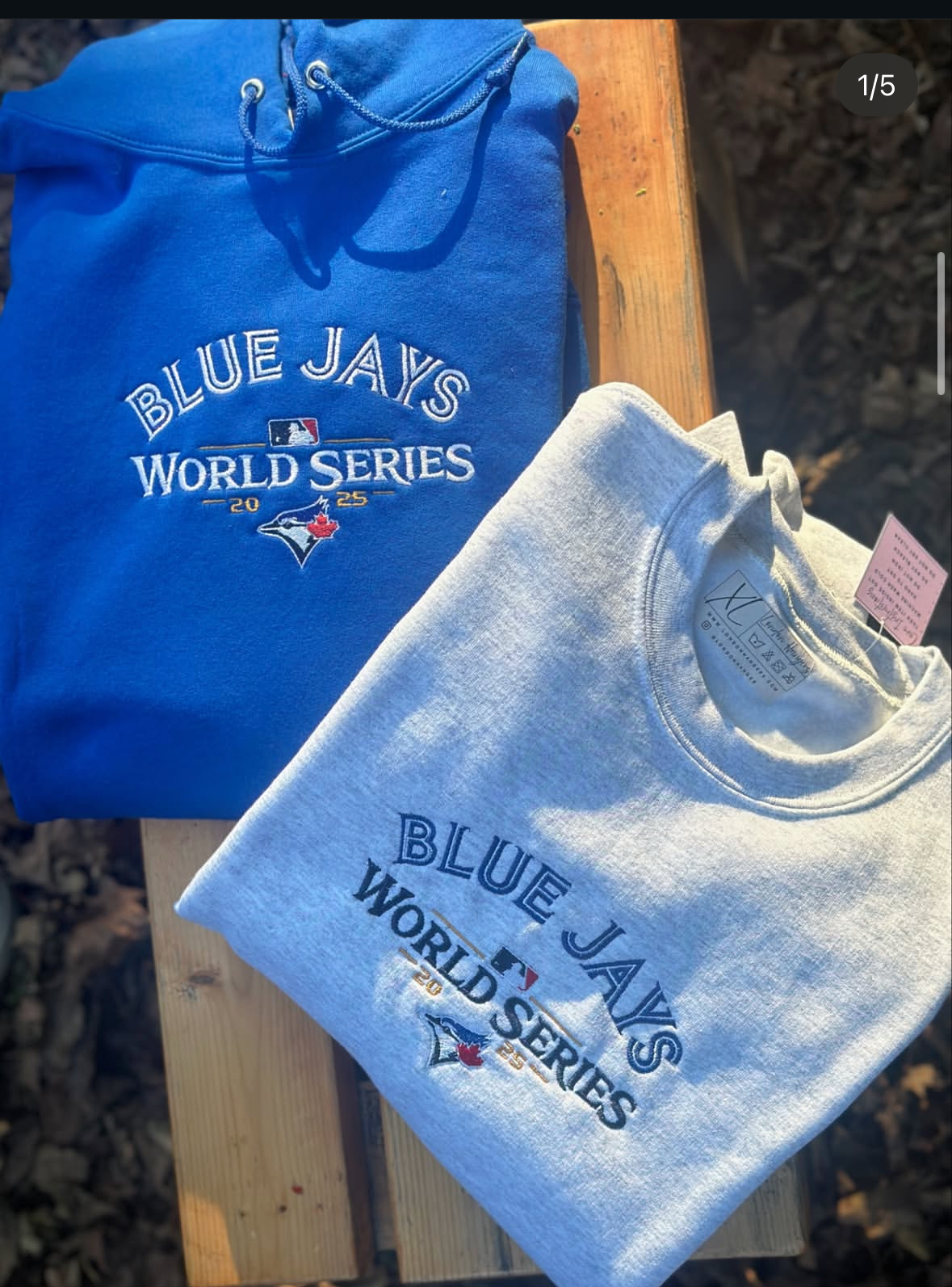 Toronto Blue Jays World Series embroidered sweatshirt