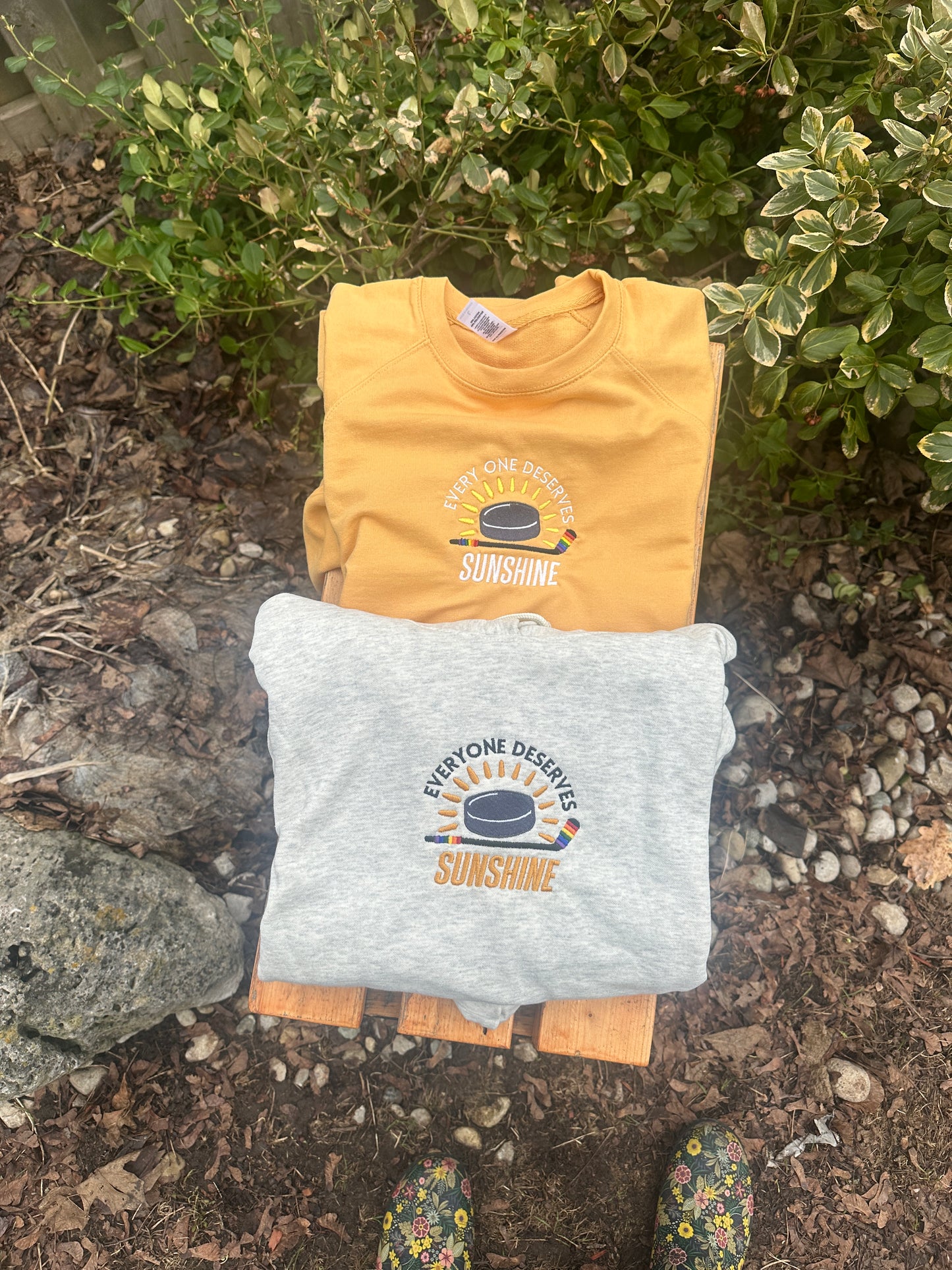 Everyone Deserves Sunshine embroidered top